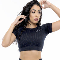 Spring Animal Print Cropped Top