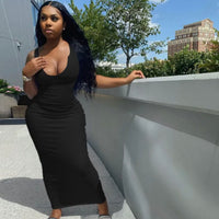 Ribbed Midi Dress