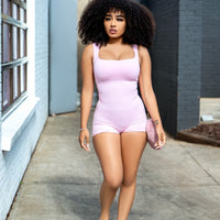 Snatched Pink Spring Romper