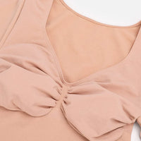 Long Sleeve V Neck Bodysuit Shaper
