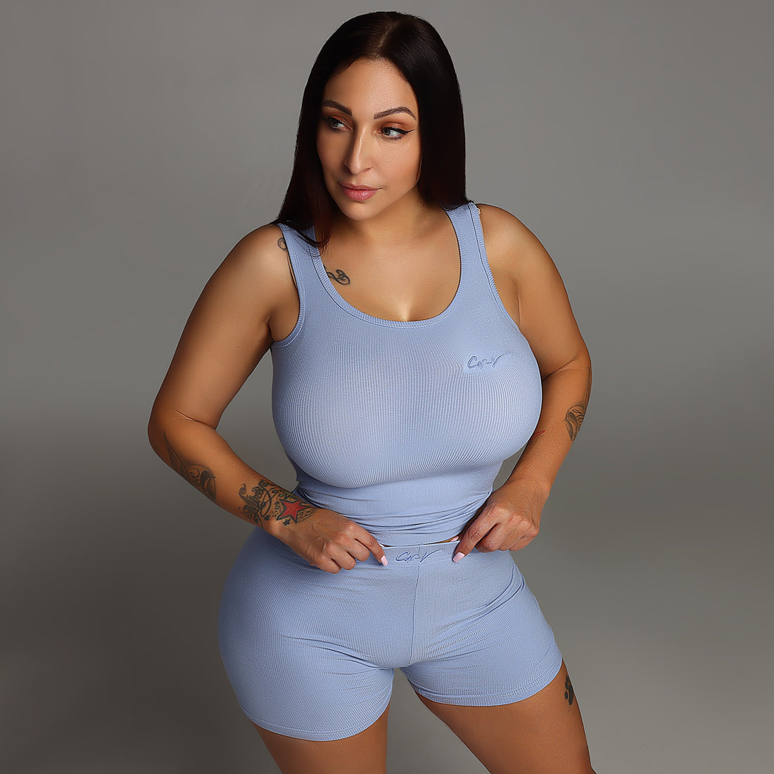 Dreamy Periwinkle Ribbed Tank Top