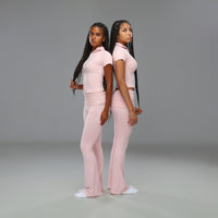 Zip Up Short Sleeve Top
