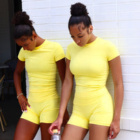 Butter Yellow Short Sleeve Top