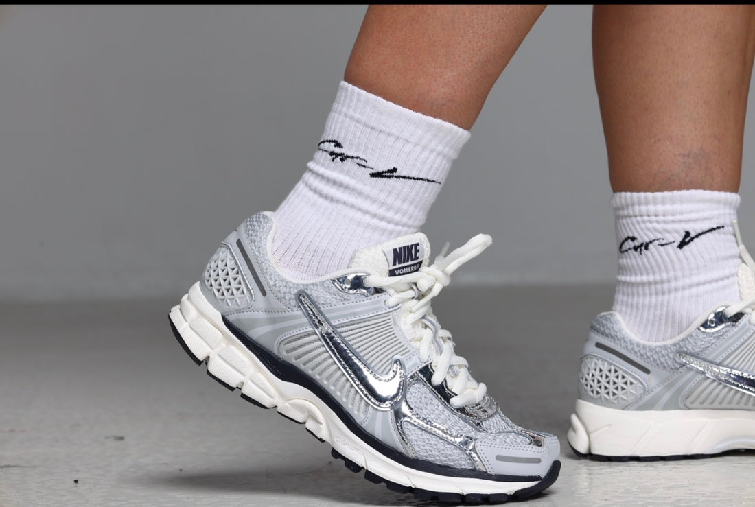 Cotton Cur-V Crew Sock