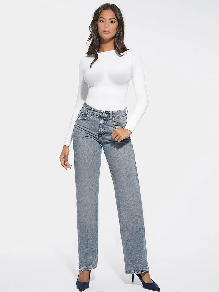Round Neck Long Sleeve Shaper
