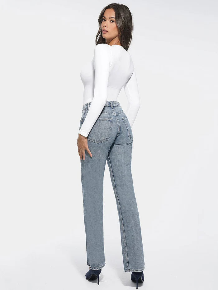 Round Neck Long Sleeve Shaper
