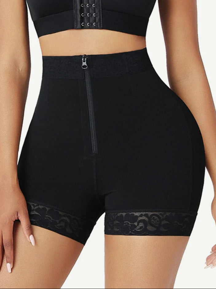 Lace Zip Up Shaper Shorts