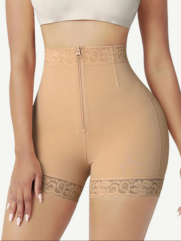 Lace Zip Up Shaper Shorts