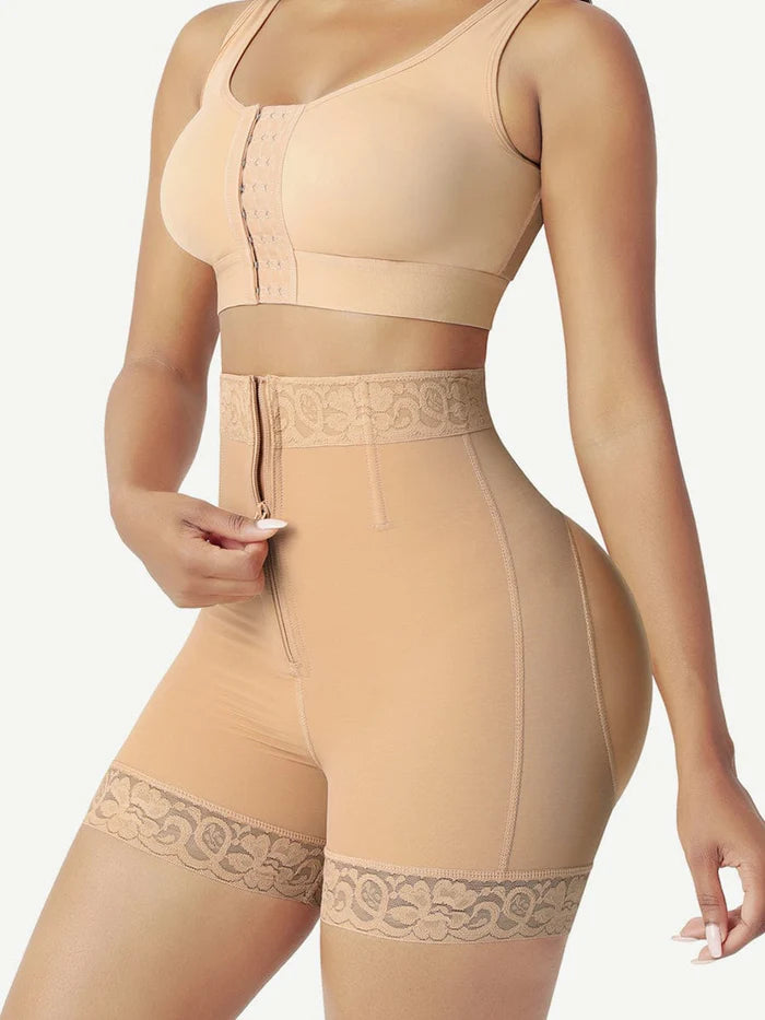 Lace Zip Up Shaper Shorts